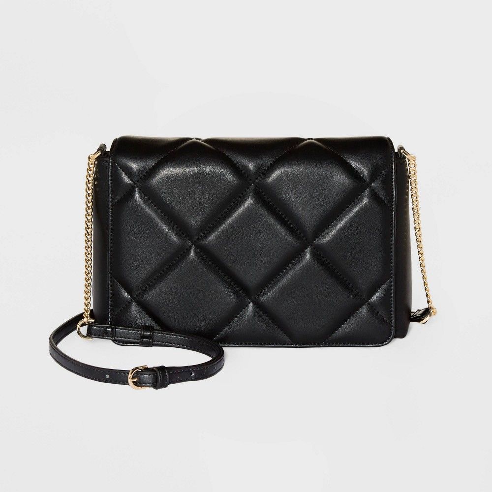 Square Woven Crossbody Bag - A New Day Black | Target