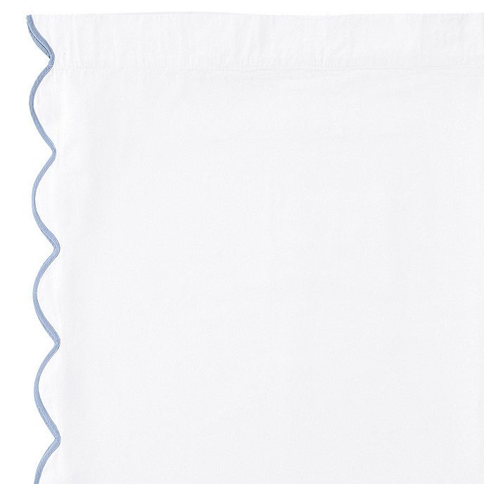 Emma Scalloped White Curtain Panels Set of 2 | Ballard Designs, Inc.