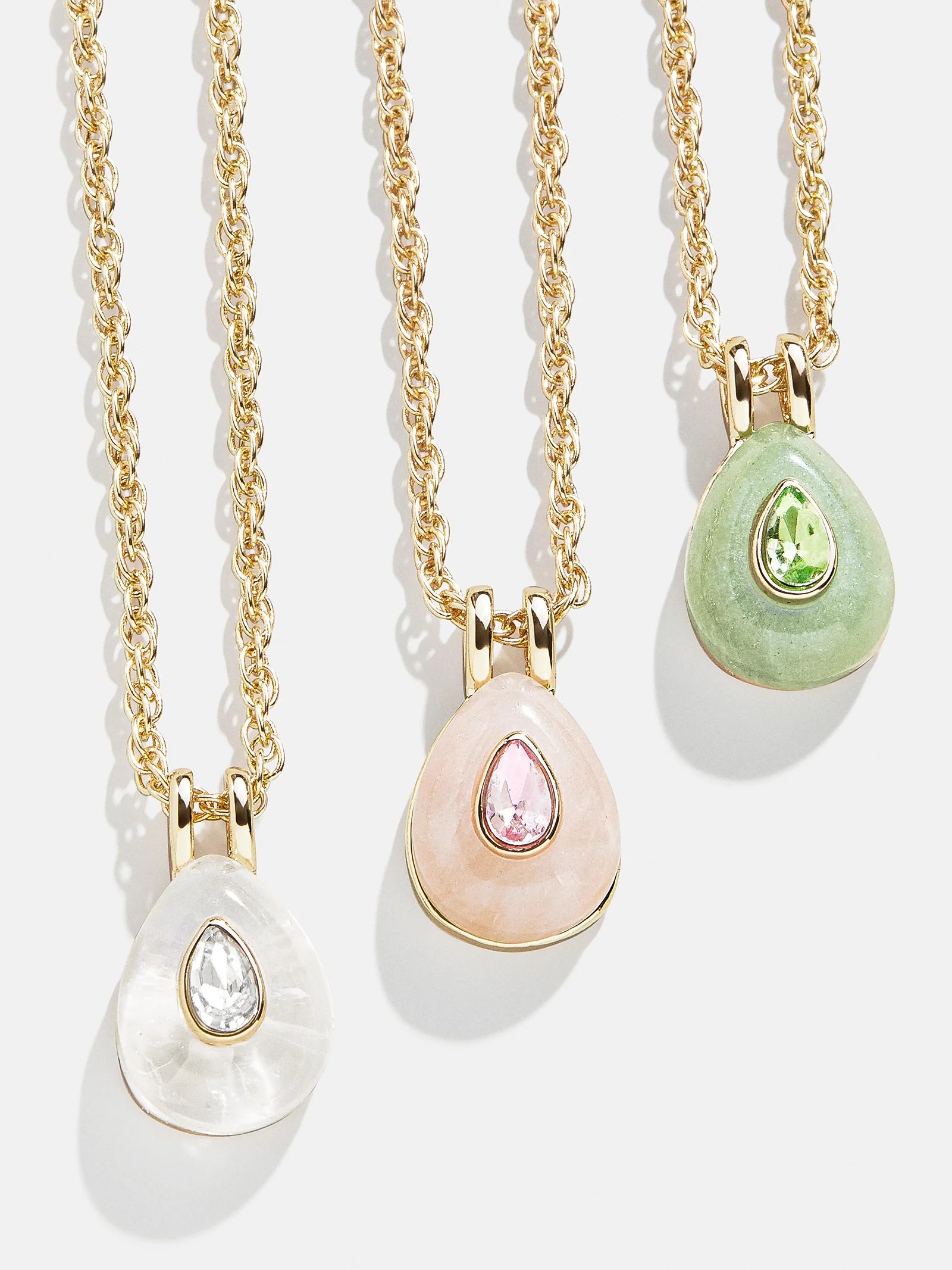 Semi-Precious Teardrop Birthstone Necklace | BaubleBar (US)