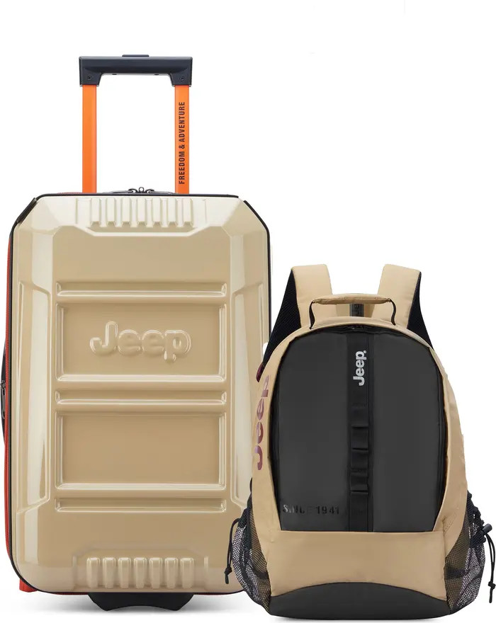 JEEP Hardside Expandable 21" Carry-On Luggage with Two Wheels [JH003B] & Laptop Travel Backpack [... | Nordstrom