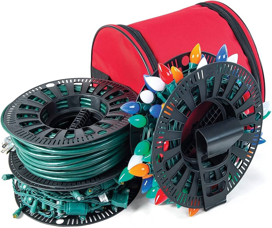 Santa's Bags [Wire and Christmas Lighting Storage Bag] - Install N Store Light Storage Reels and ... | Amazon (US)