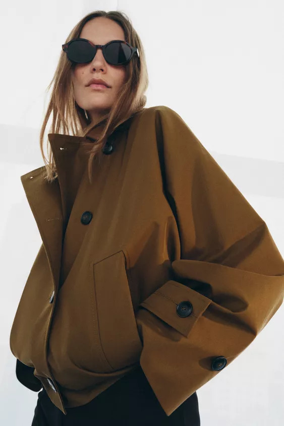 SHORT WATER REPELLENT TRENCH COAT ZW COLLECTION | Zara US
