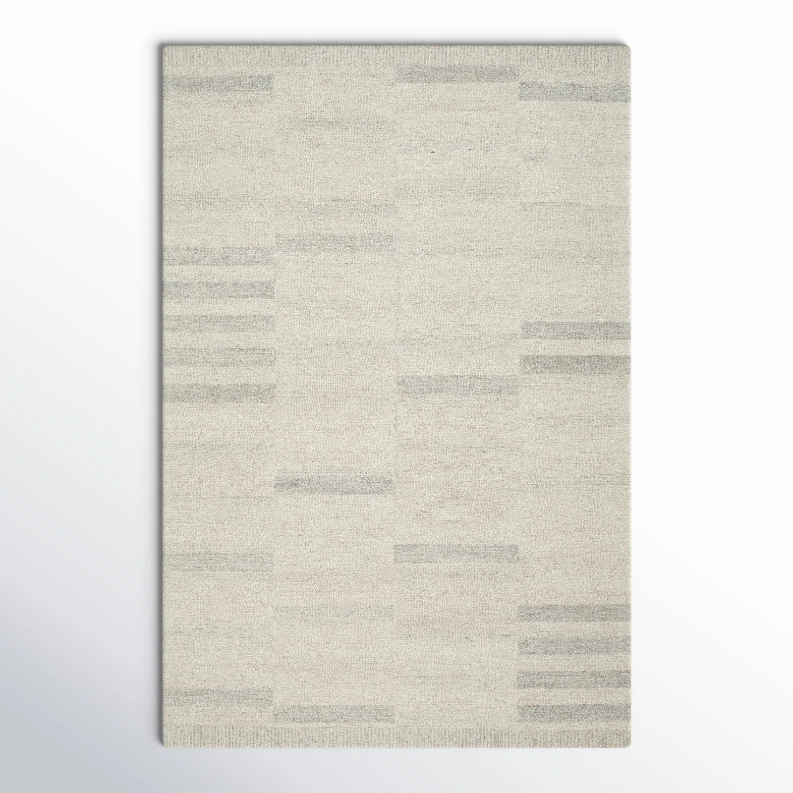 Uptown Striped Handmade Tufted Wool Cream/Black Area Rug | Wayfair North America