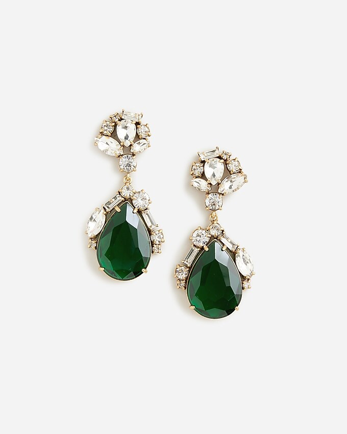 Teardrop crystal statement earrings | J. Crew US