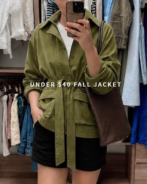 This Old Navy jacket is on sale for $38 today! It runs generously, but true to size if you like an oversized fit. I’m in the medium.
