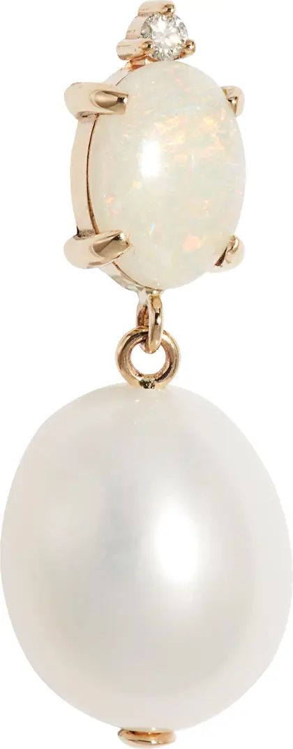 Poppy Finch Diamond Cultured Pearl & Opal Drop Earrings | Nordstrom | Nordstrom