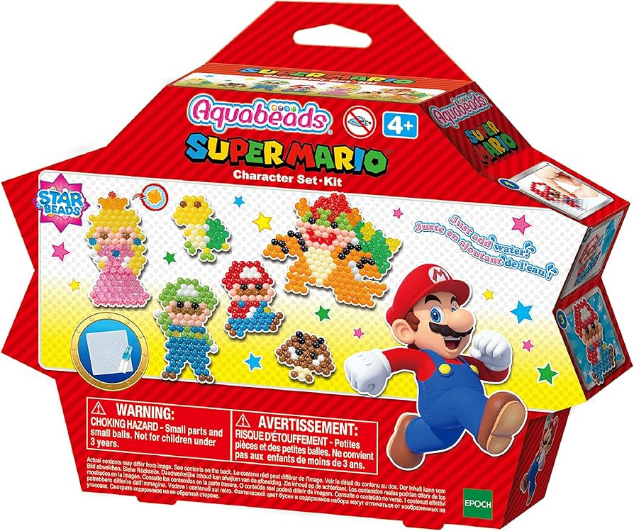 Aquabeads 31946 Brothers Super Mario Character Set, Polyvinyl Chloride, Multicolor | Amazon (US)