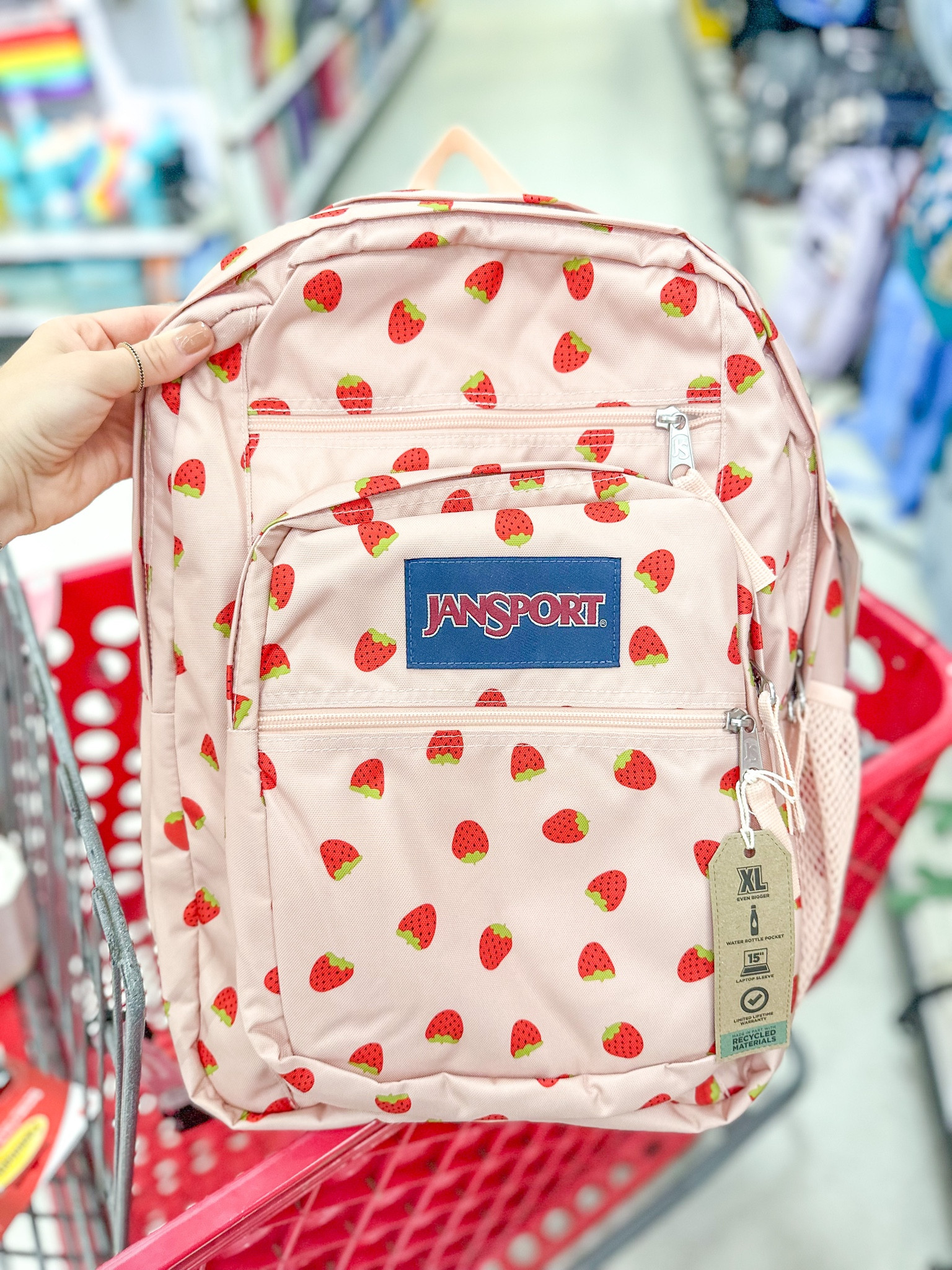 JanSport strawberry backpack at Target! Back to school shopping! 

#LTKBacktoSchool #LTKitbag #LTKfamily