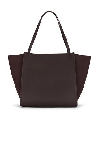 St. Agni Wonton Tote Bag in Chocolate | FWRD 