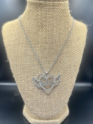 bratz Silver-tone 18” Necklace w/ a Heart Shaped bratz pendant w/Wings & Halo | eBay US