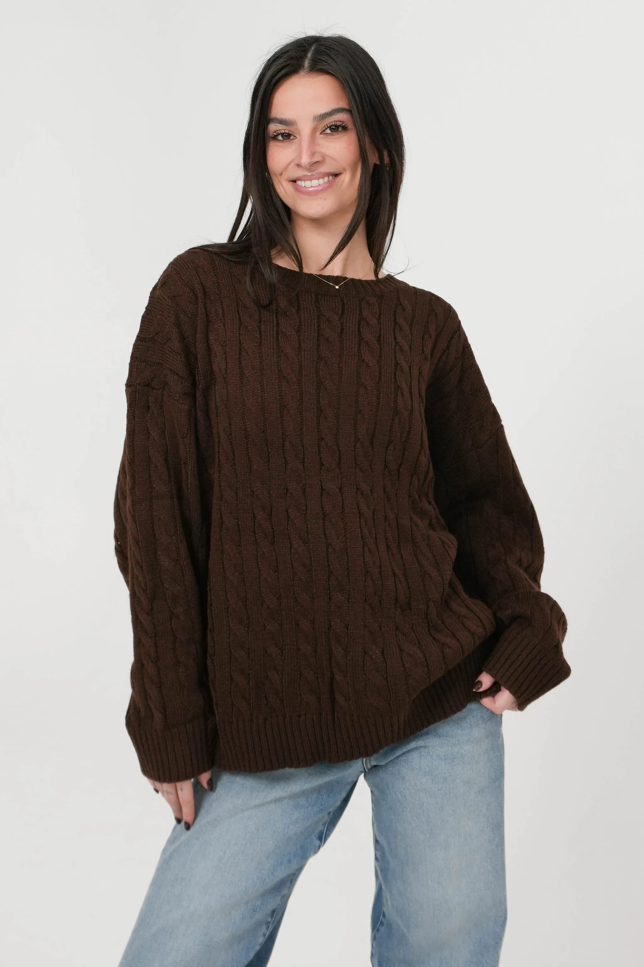 Jaden Sweater in Brown | Grey Bandit
