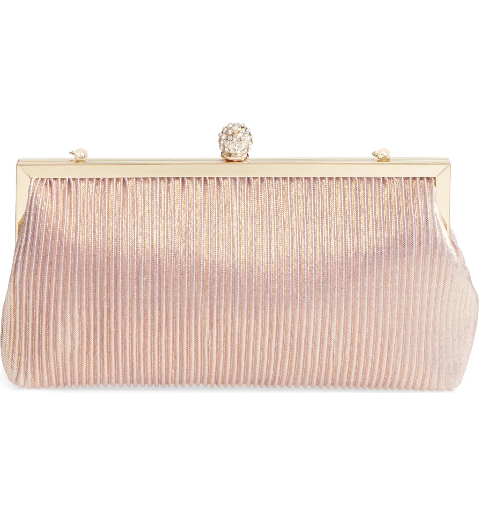 Nina Aneka Pleated Shine Clutch | Nordstrom | Nordstrom