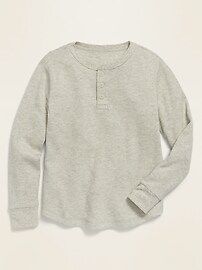 Thermal-Knit Long-Sleeve Henley Tee for Boys | Old Navy (US)