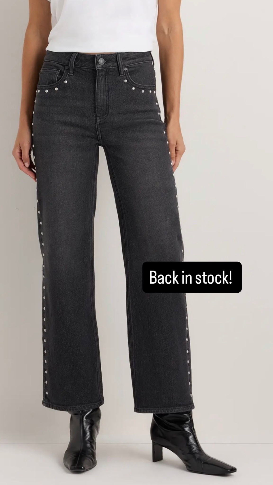 Studded straight leg🔥 back in stock

#LTKootd #LTKOver40