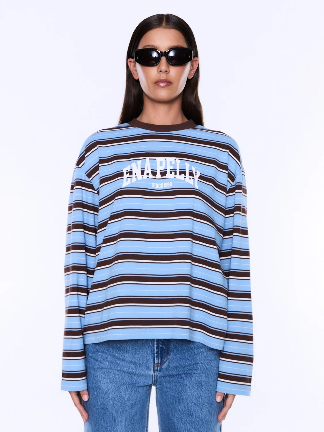MARIA BOXY LONG SLEEVE TEE - MONROE | Ena Pelly