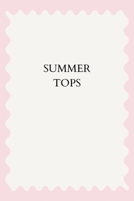 Summer tops

#LTKFindsUnder50 #LTKWorkwear #LTKStyleTip