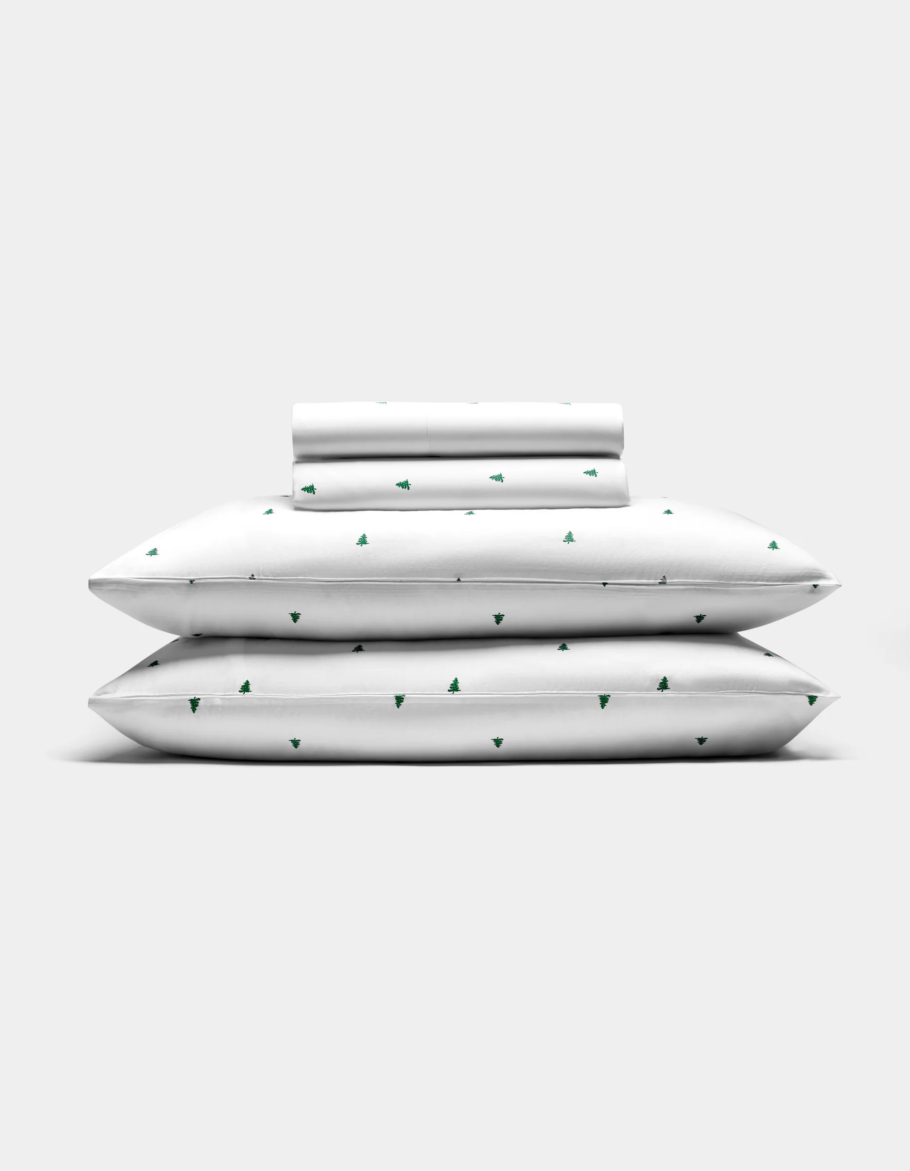 Bamboo Viscose Sheet Set in Jade Tree Snow (Size: Twin/Twin XL) - Cozy Earth | Cozy Earth