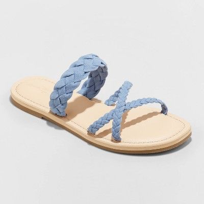 Women's Hilda Braided Strappy Footbed Sandals - Universal Thread™ | Target