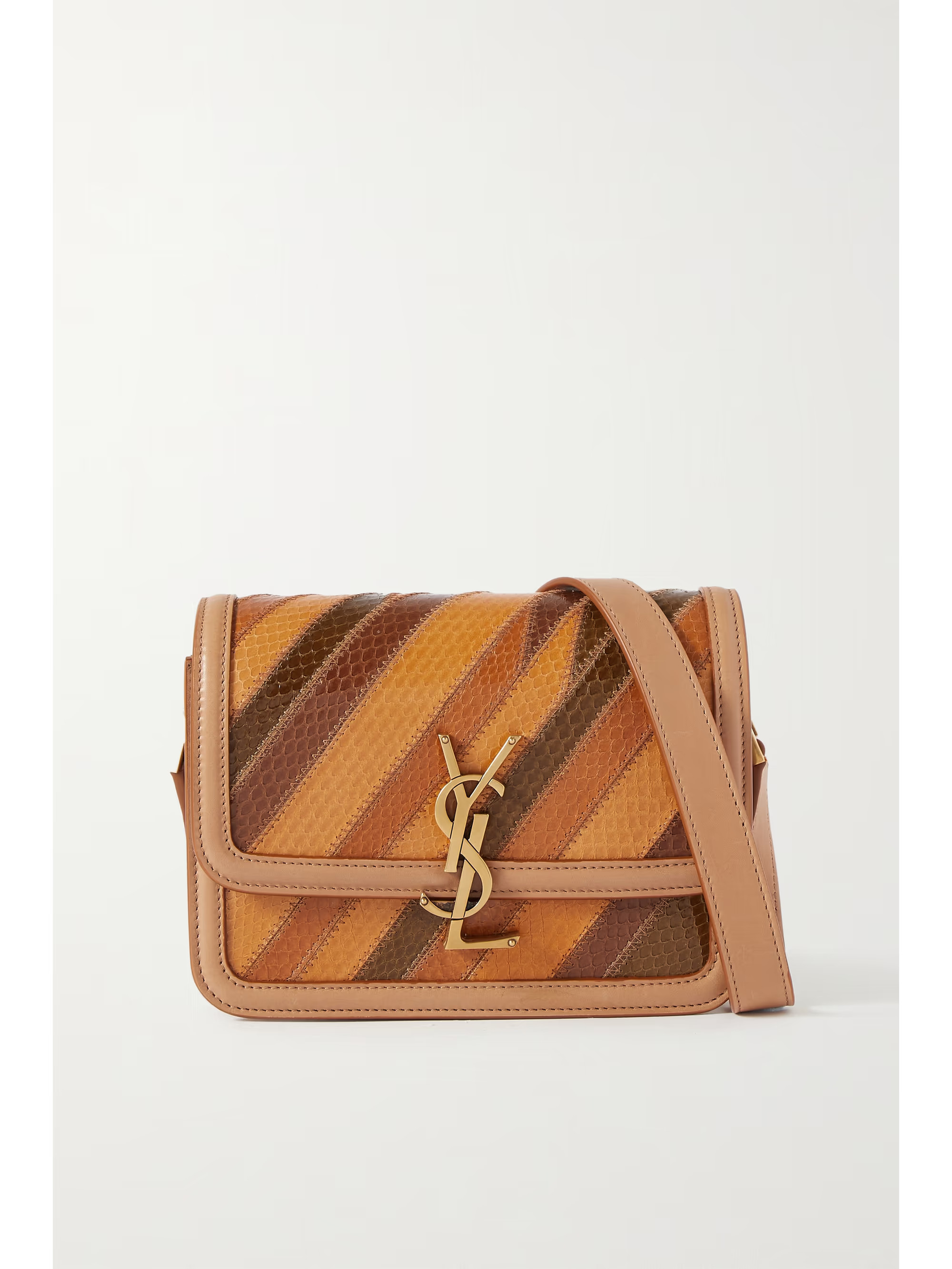 Solferino small watersnake and leather shoulder bag | NET-A-PORTER (US)