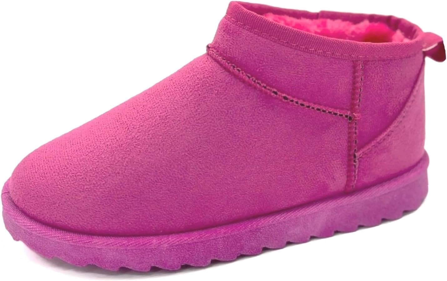 TruFox Womens Mini Boots Classic Faux Fur Lined Slip On Ankle Booties | Amazon (US)