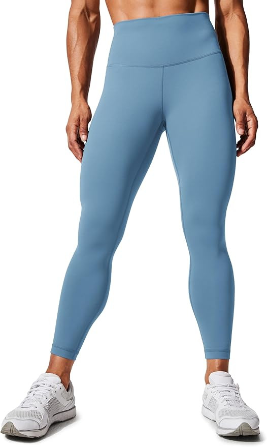CRZ YOGA Women's Hugged Feeling Compression Leggings 25 Inches - Thick High Waisted Tummy Control... | Amazon (US)
