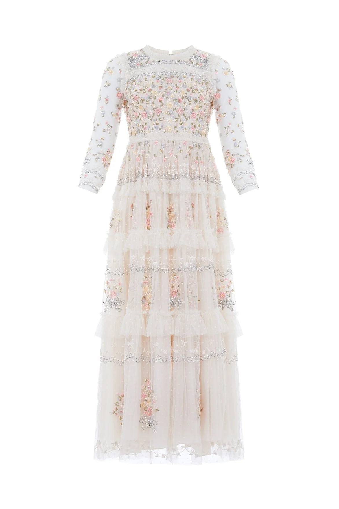 Primrose Bouquet Long Sleeve Ankle Gown | Needle & Thread