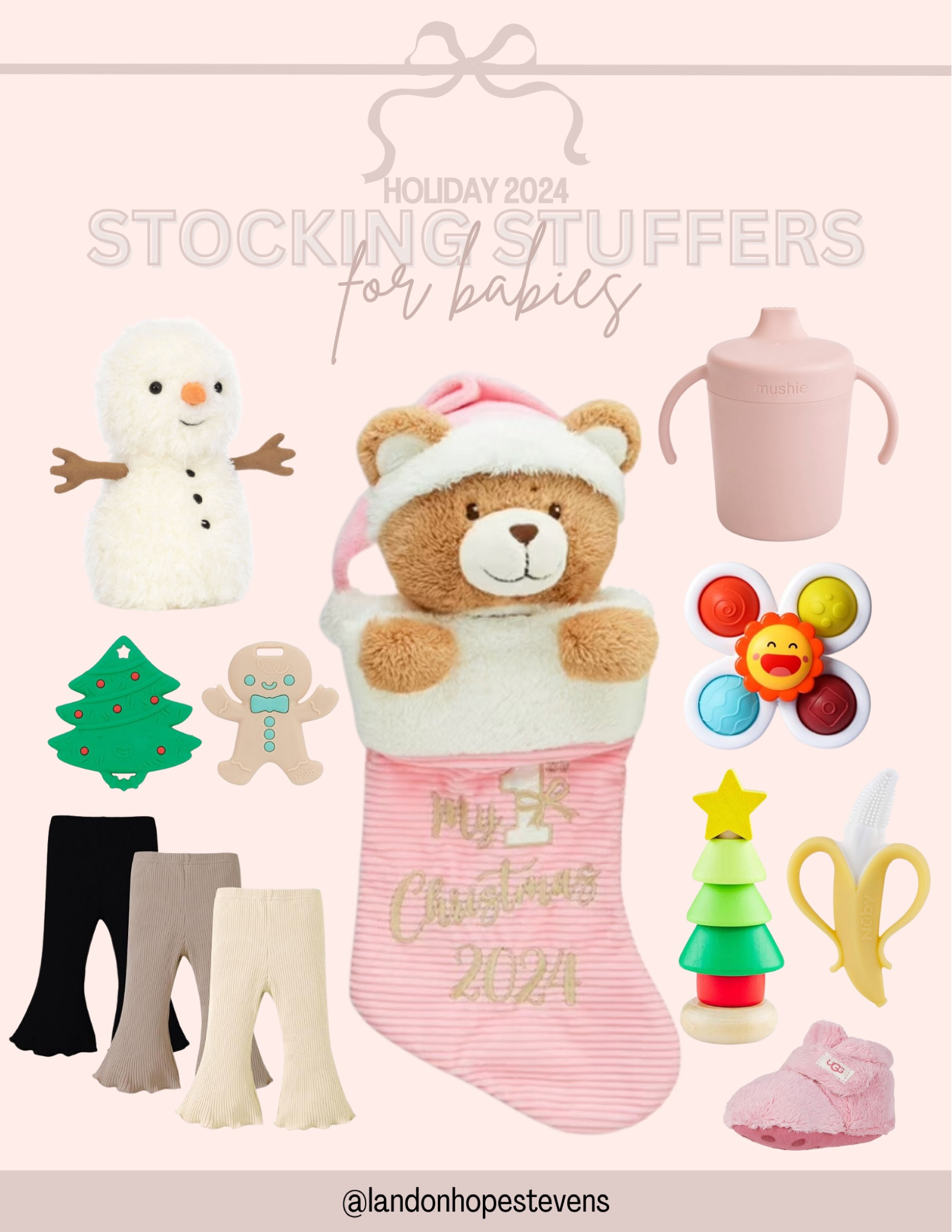 The cutest stocking for all the babies! Teethers are great to add to stocking along with some necessities 

#LTKBaby #LTKHoliday #LTKGiftGuide