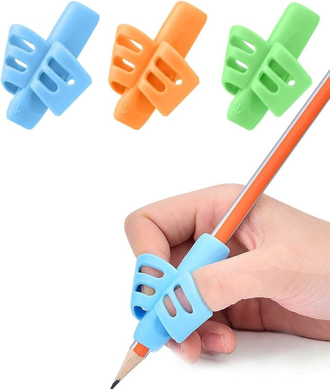 JuneLsy Pencil Grips for Kids Handwriting Pencil gripper Pencil Holder Posture Correction Trainin... | Amazon (US)