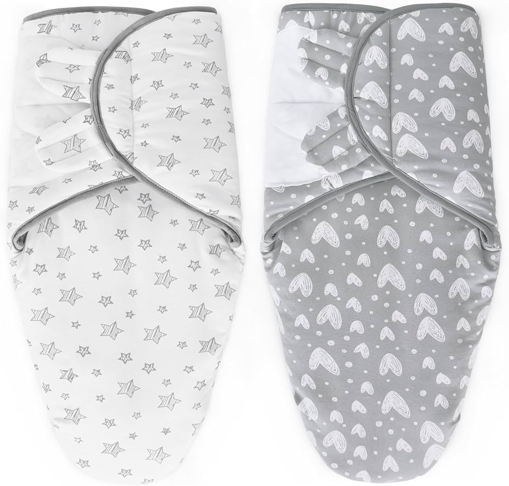 Amazon.com: Biloban Quilted Baby Swaddles 0-3 Months 2 Pack, Warm Quilted Baby Swaddle, Newborn S... | Amazon (US)