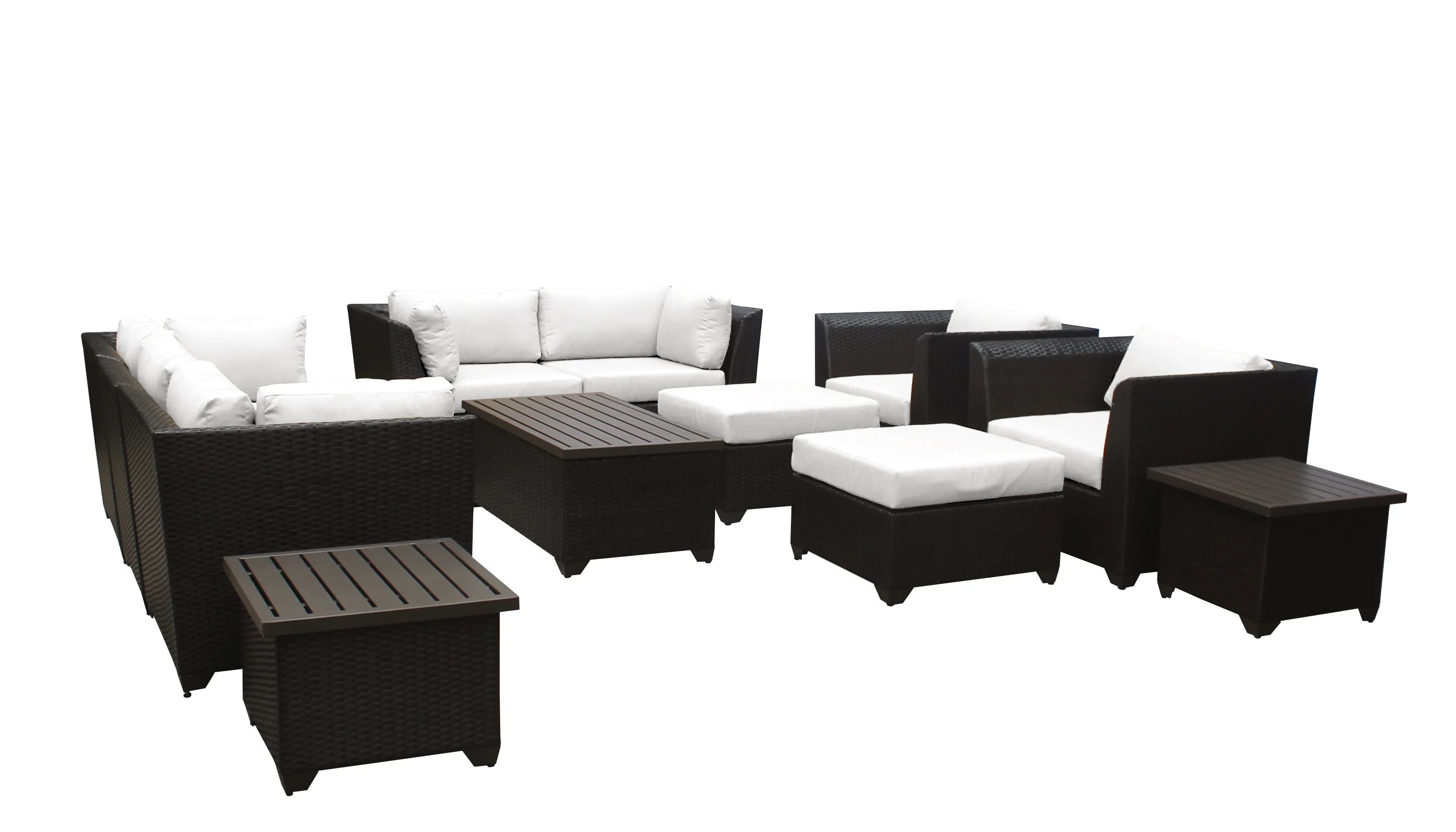 Tegan 12 Piece Sectional Seating Group with Cushions and Optional Sunbrella Performance Fabric | Wayfair North America