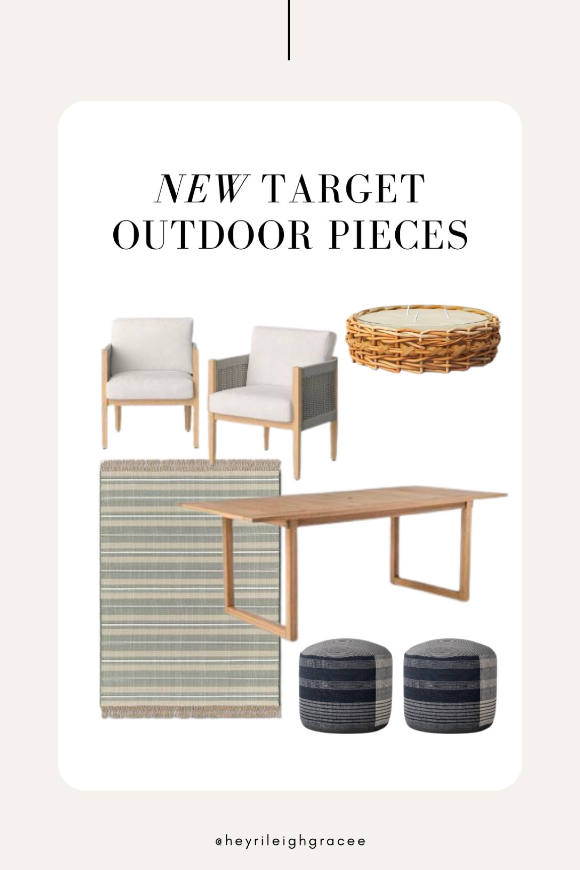 New Target Outdoor Pieces 
New Arrivals Outdoor Furniture 


#LTKU #LTKFind #LTKhome