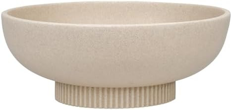 Large Resin Pedestal Decorative Bowl - Modern Handicraft Bowls for Home Decor - Fruit Bowl for Ki... | Amazon (US)