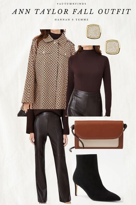 Ann Taylor 25% off sale! Fall outfit with leather pants and a gorgeous fall jacket! Obsessed with the print!

Fall outfit // fall workwear // work outfit // fall inspiration 

#LTKworkwear #LTKsalealert #LTKSeasonal