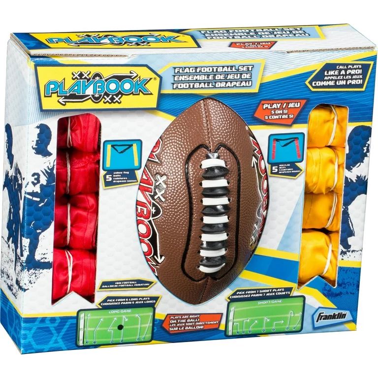 Franklin Sports Flag Football Set - 10 Player Set with Belts + Ball | Walmart (US)
