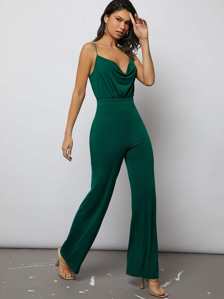 SHEIN BAE Mono de tirantes con fruncido delantero | SHEIN