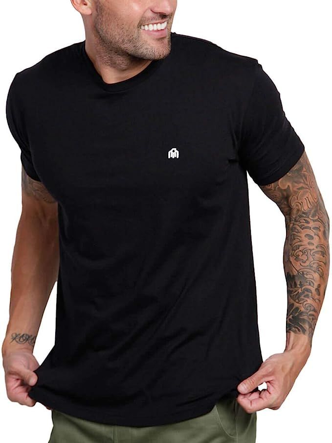 INTO THE AM Men's T-Shirts - Short Sleeve Crew Neck Soft Fitted Tees S - 4XL | Amazon (US)