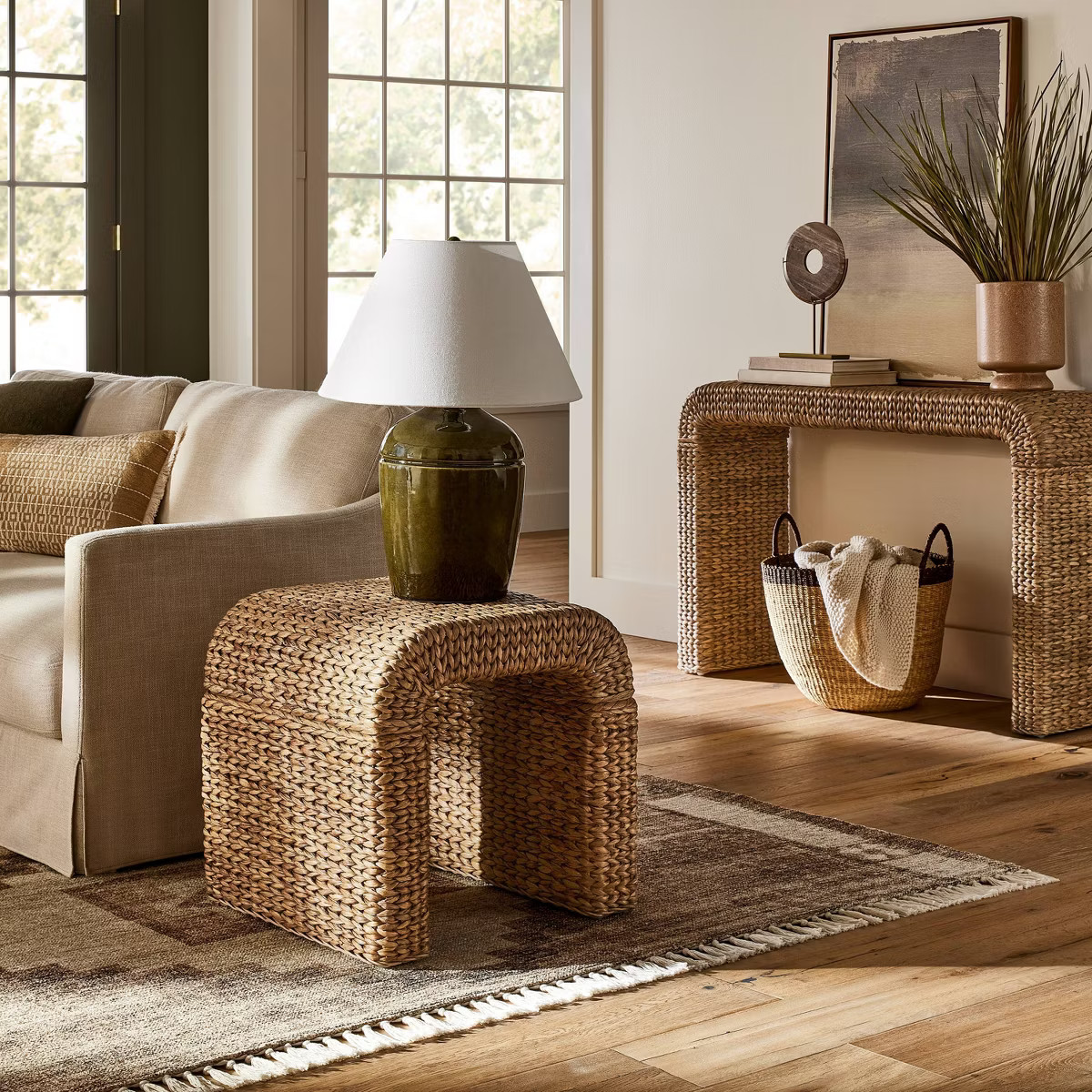 Round Elephant Grass Basket - Threshold™ designed with Studio McGee | Target