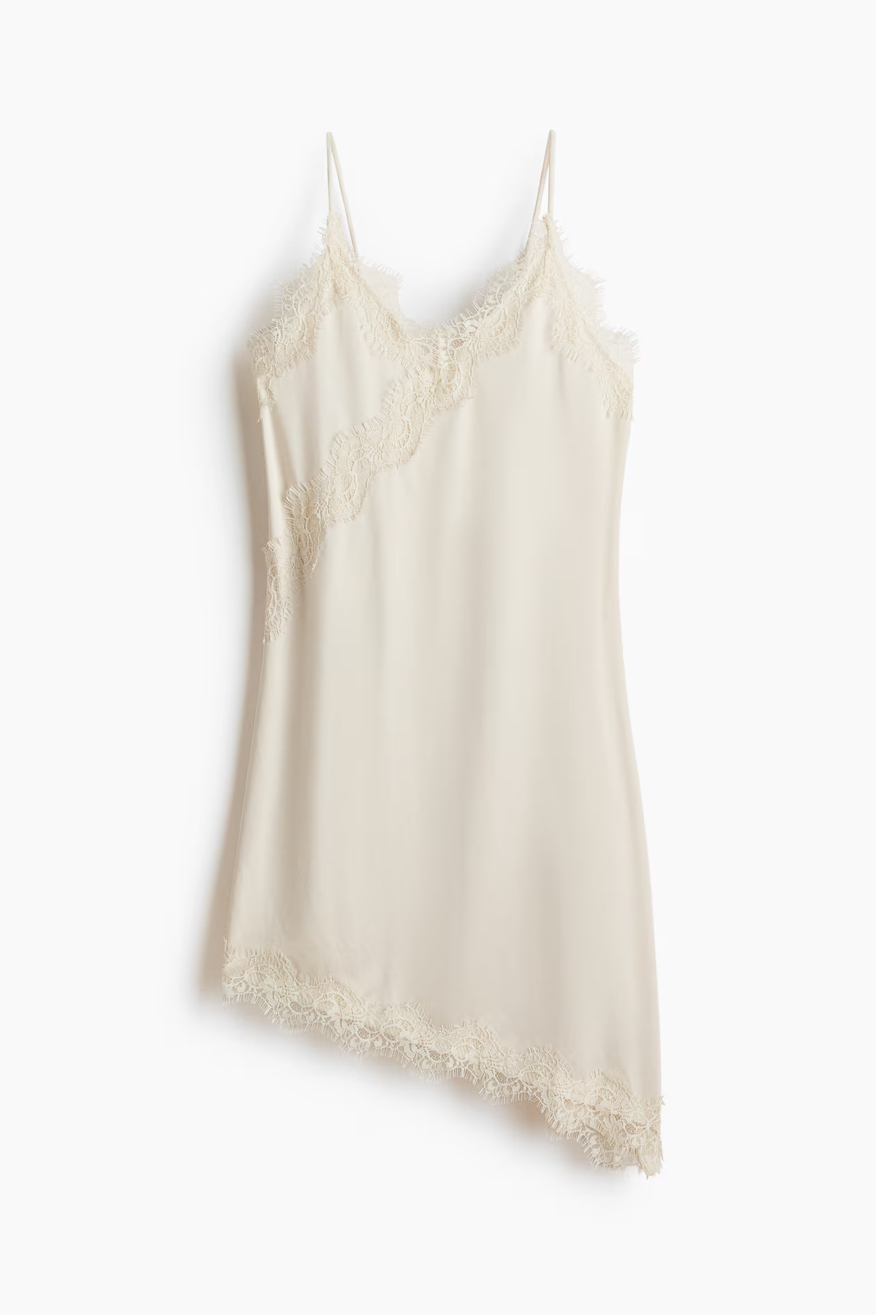 Lace-trimmed jersey slip dress | H&M (UK, MY, IN, SG, PH, TW, HK)