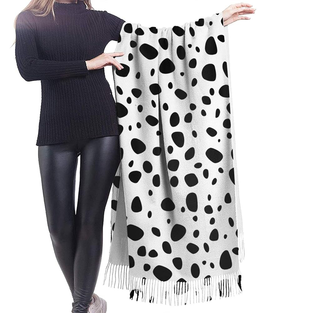 Women's Fashion Scarves, Dalmation Print Comfortable Long Shawl Winter Soft Warm Scarf | Amazon (US)
