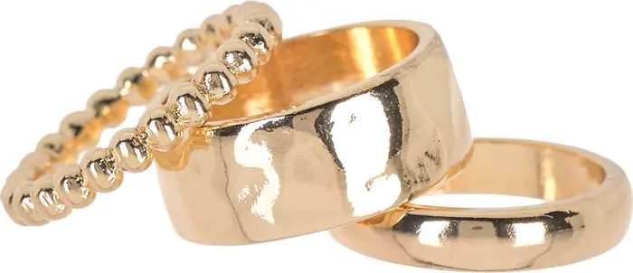 Hammered Band Ring Set | Nordstrom Rack