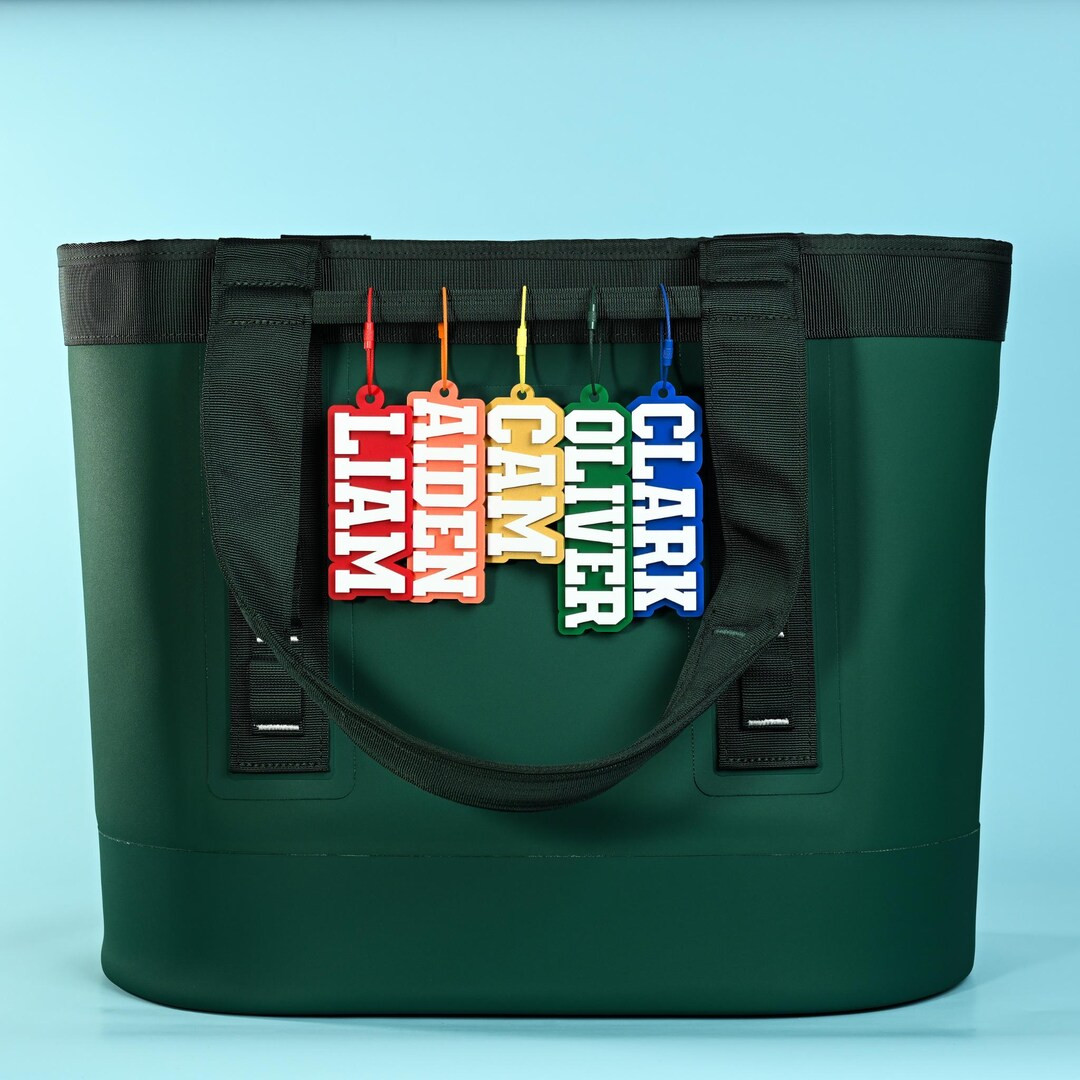 Personalized Varsity Bag Tag Key Loop | Quick Shipping | Custom Name Backpack Tag | Keychain | Etsy (US)