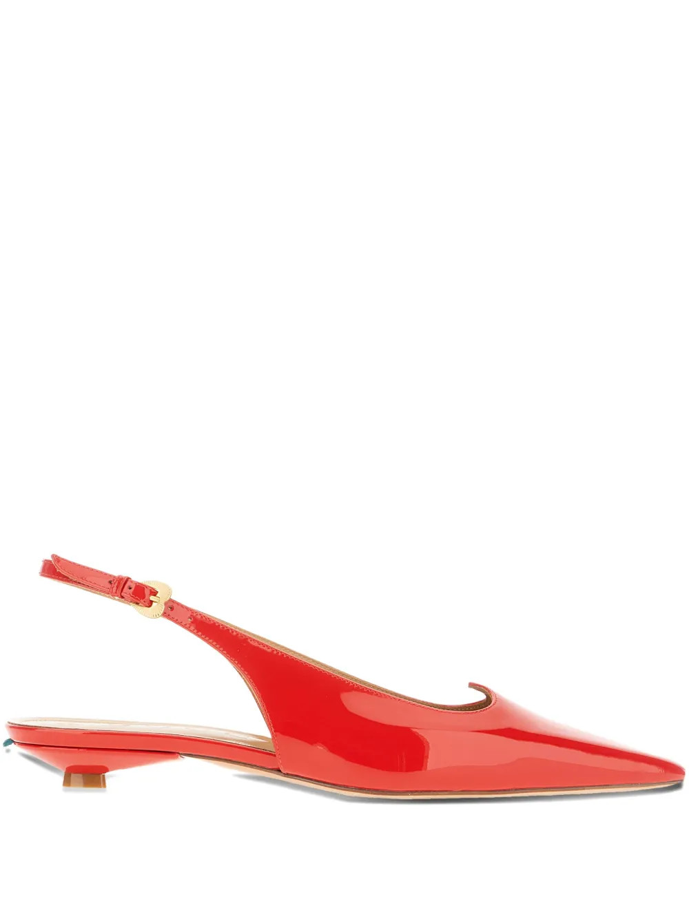 A.Bocca 15mm heart-slingback pointed-toe flat pumps - Red | Farfetch Global