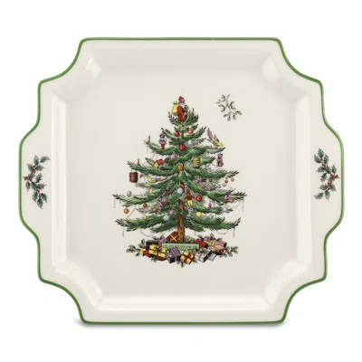 Spode Christmas Tree Square Handled Platter 12.5" | Wayfair North America