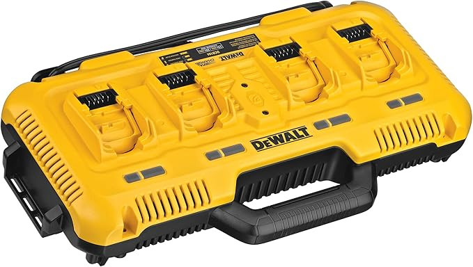 DEWALT 20V MAX* Charger, 4-Port, Rapid Charge (DCB104) , Black/Yellow | Amazon (US)