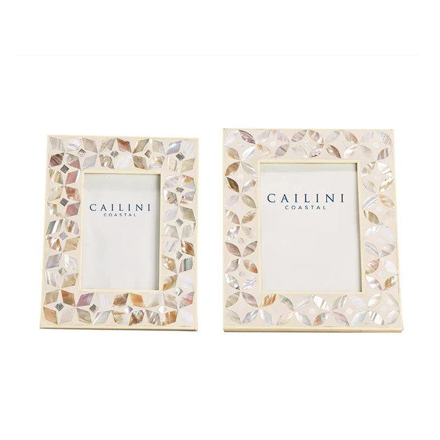 Sea Isle Mother of Pearl Photo Frame | Cailini Coastal