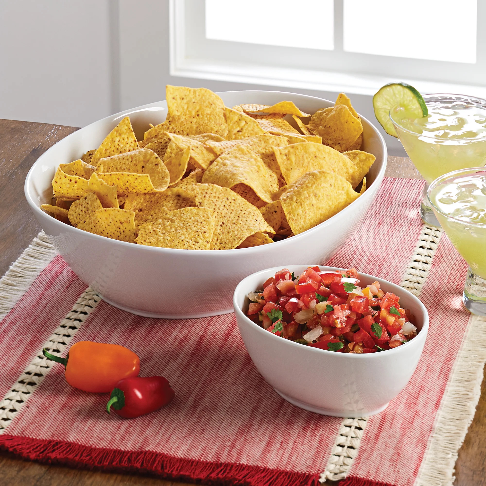 Better Homes & Gardens Porcelain Chip Dip Set - Walmart.com | Walmart (US)