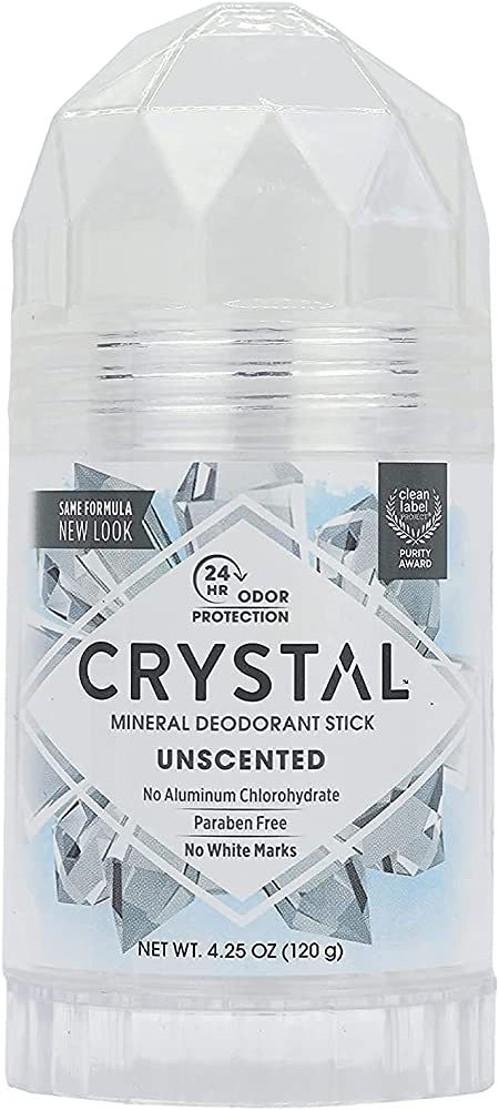CRYSTAL Deodorant Stick (30003), Unscented, 4.25 Ounce, White | Amazon (US)