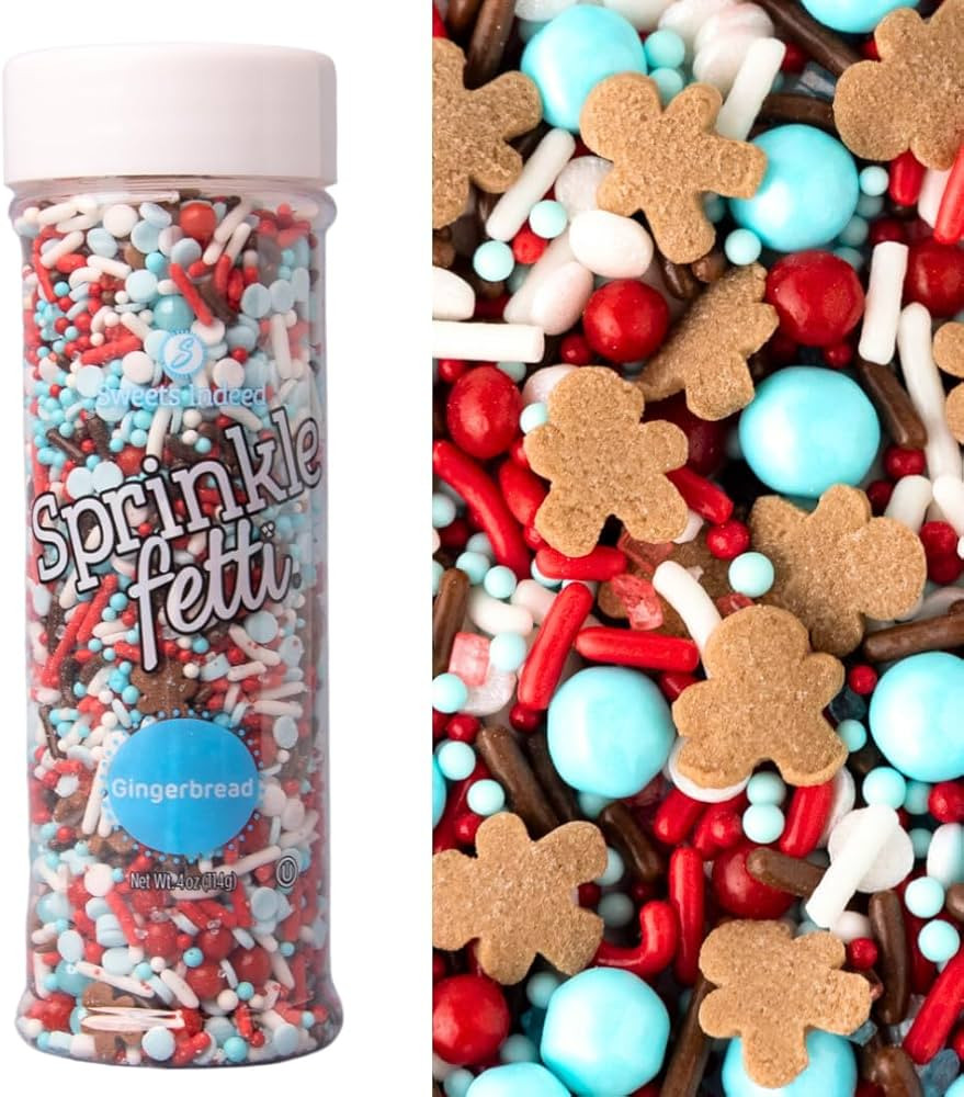 Sweets Indeed Sprinkles, Gingerbread Edible Sprinkle Mix, Perfect for Cake Decorations, Baking, I... | Amazon (US)