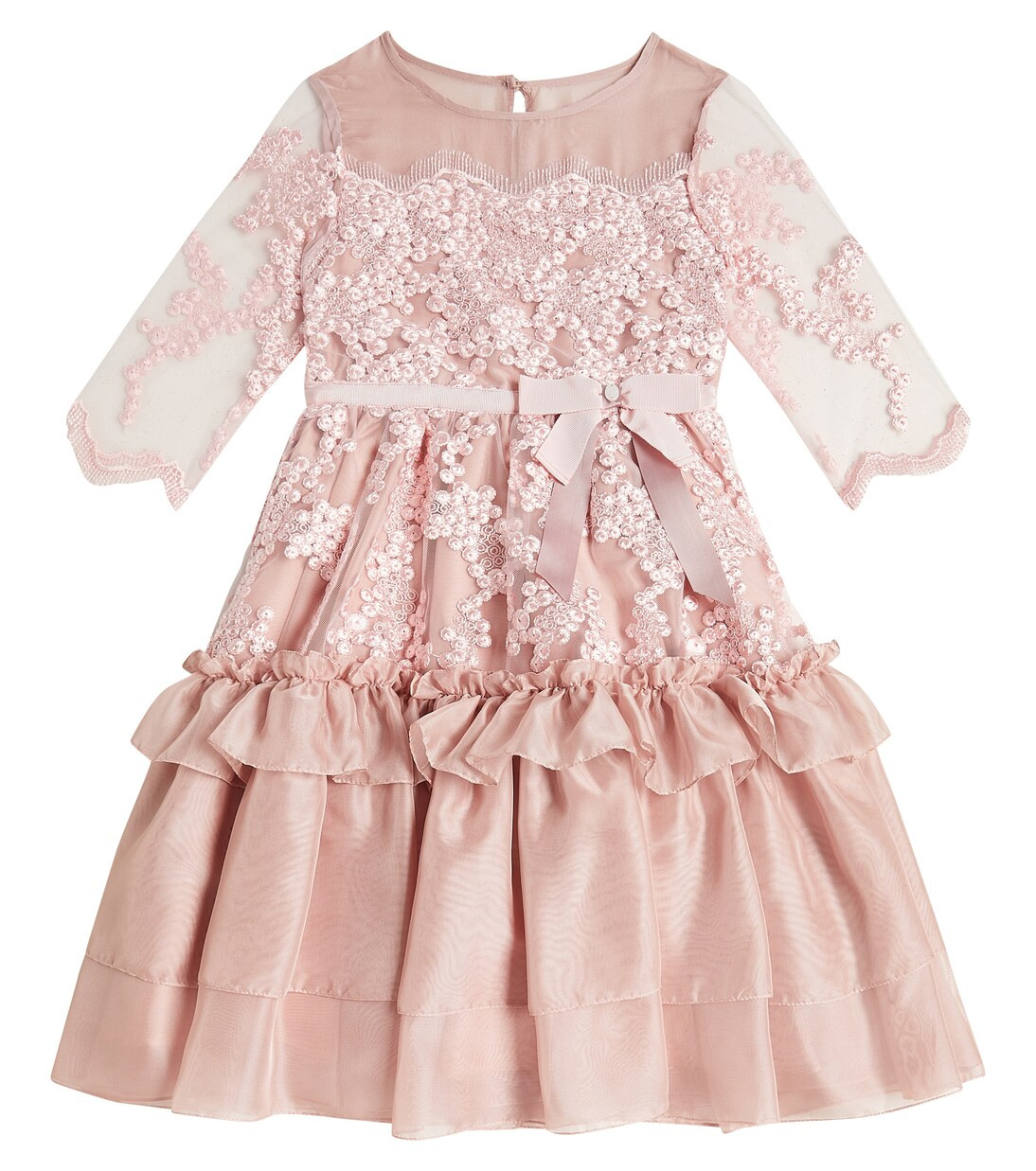 Frill-trimmed chiffon dress | Mytheresa (US/CA)