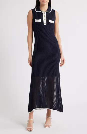 Polo Sweater Midi Dress | Nordstrom